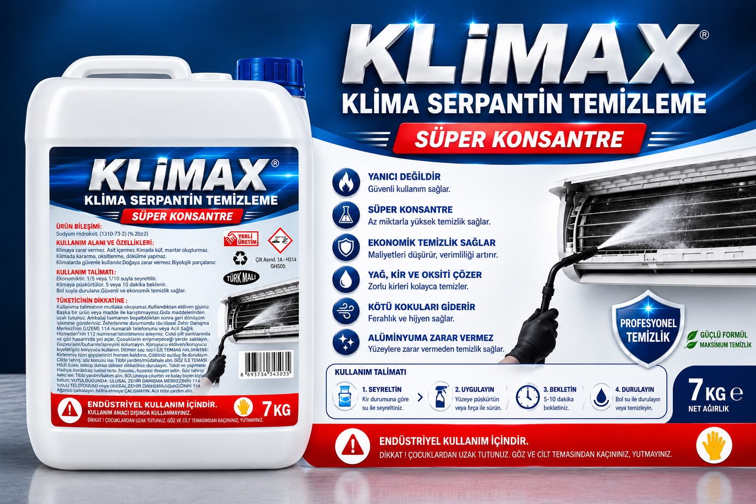 Klimax Klima Temizleme Sıvısı